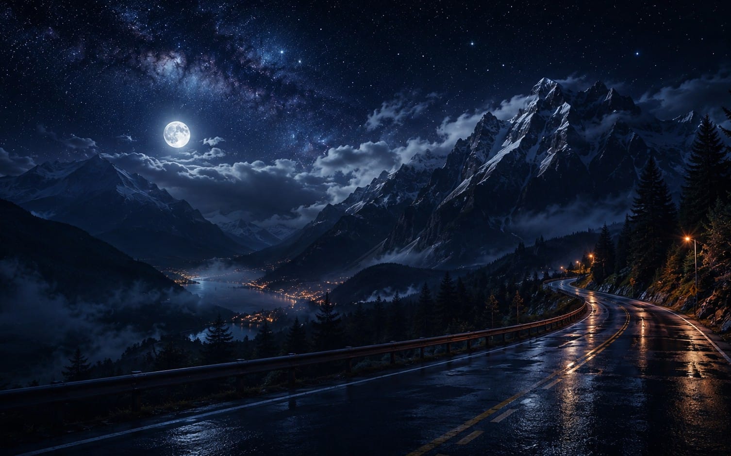 Midnight Alpine Drive