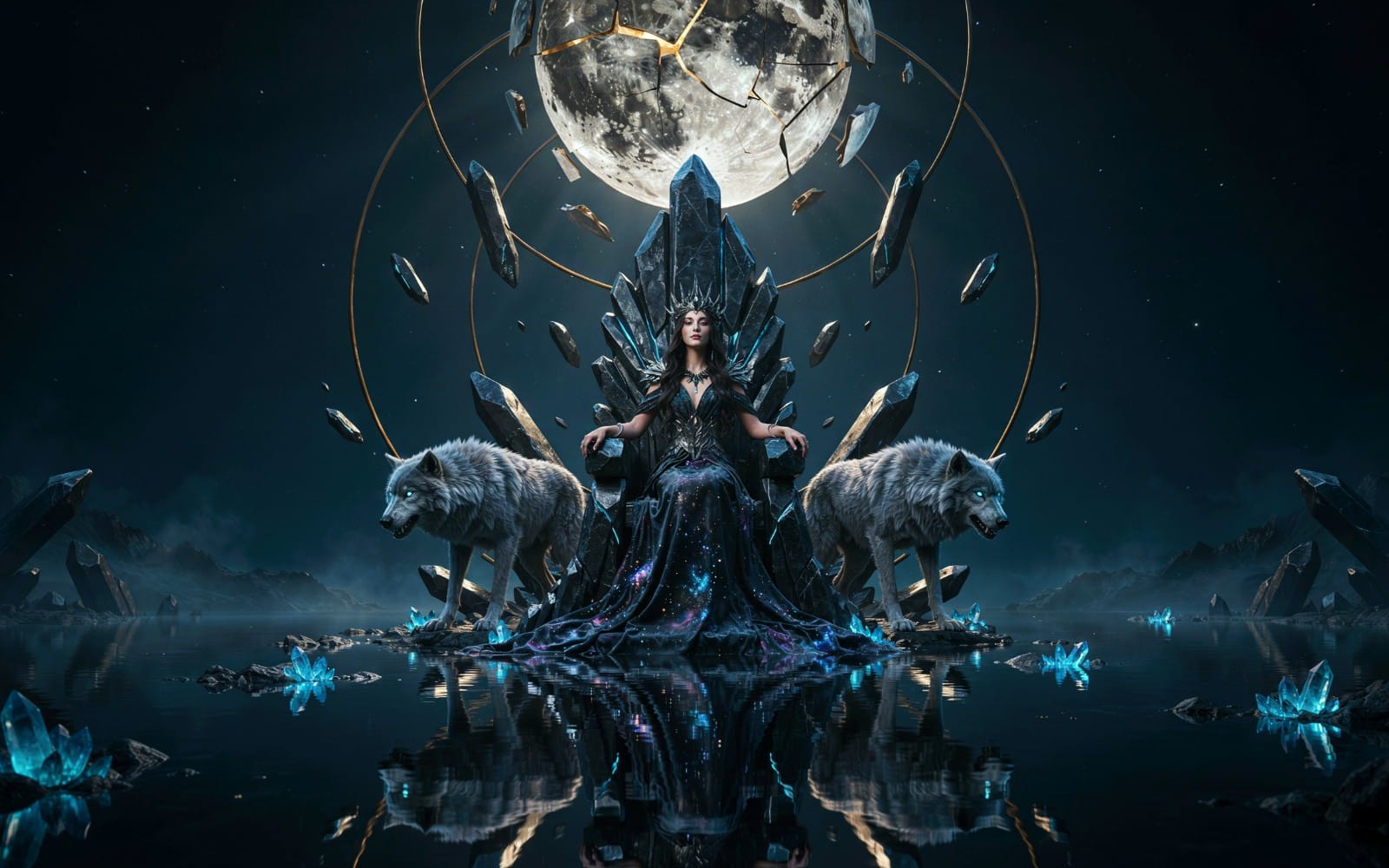 Moonlit Crystal Queen: Throne of the Shattered Moon
