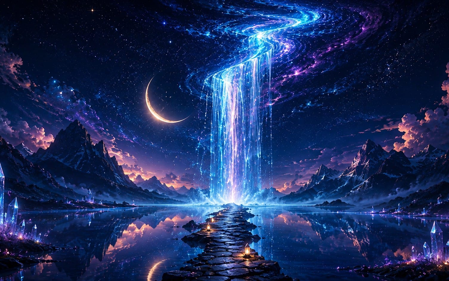 Celestial Waterfall — Where the Stars Fall