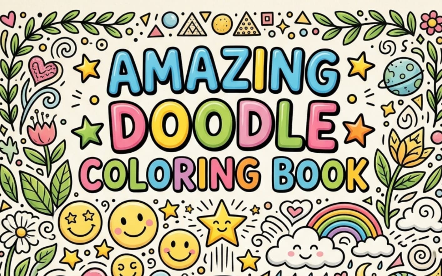 Amazing Doodle Coloring Book