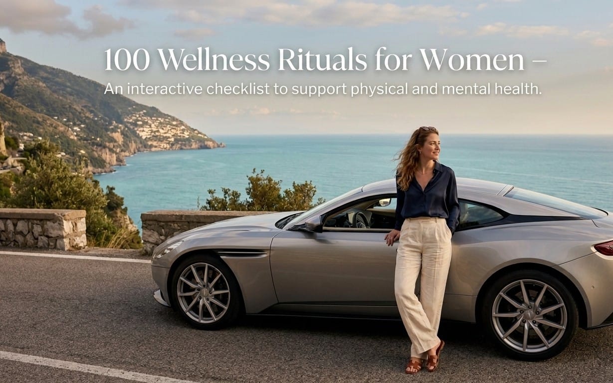 100 Wellness Rituals for Women – Interactive Health Tracker
