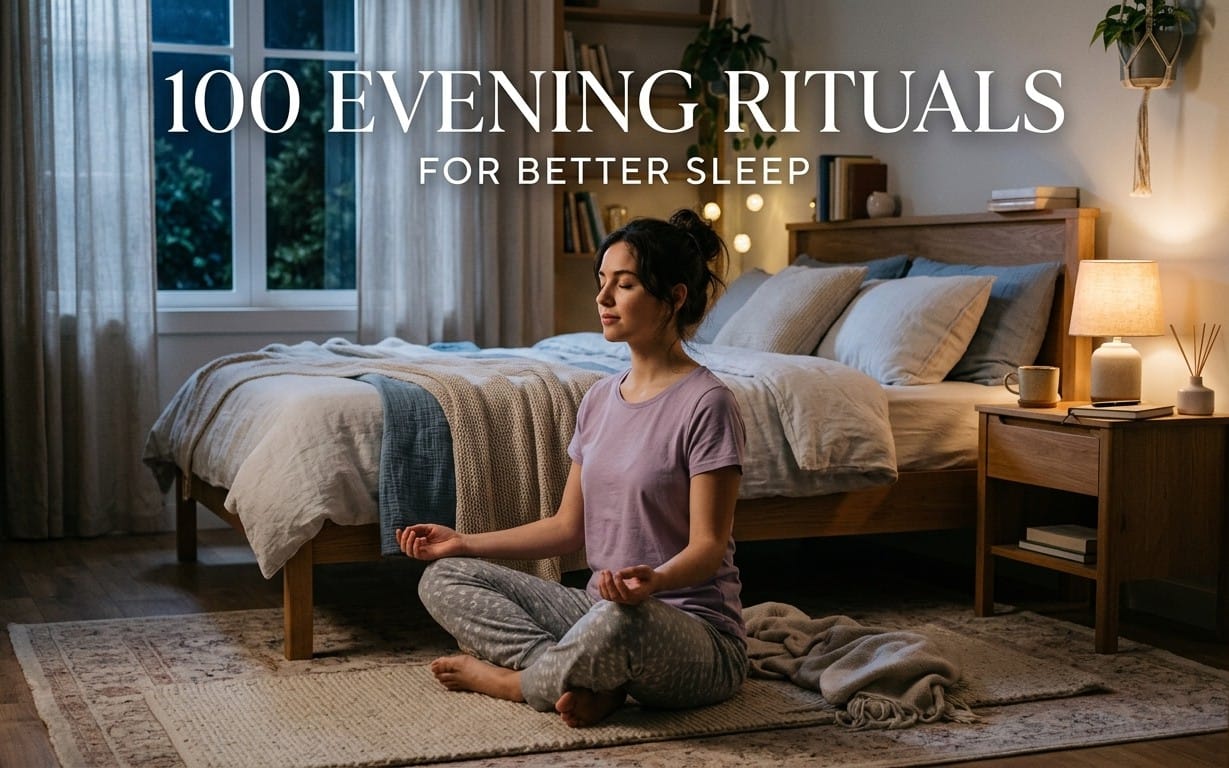 100 Evening Rituals for Better Sleep – Daily Practices for Deep Rest