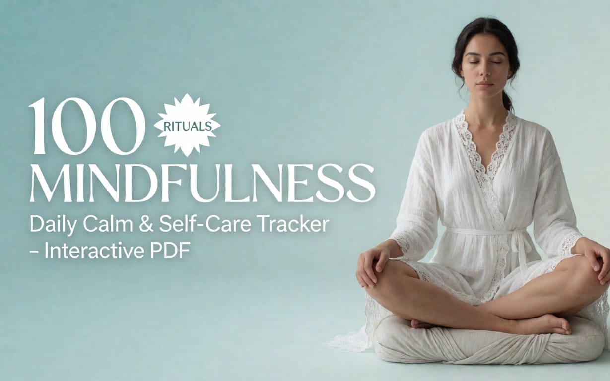 100 Mindfulness Rituals – Daily Calm & Self-Care Tracker