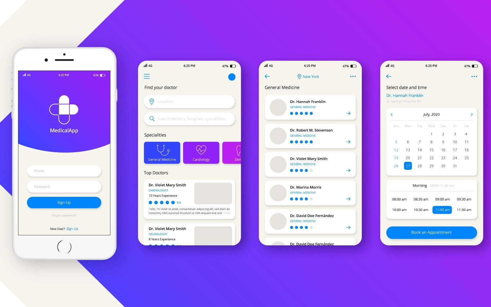 Medical booking App Concept