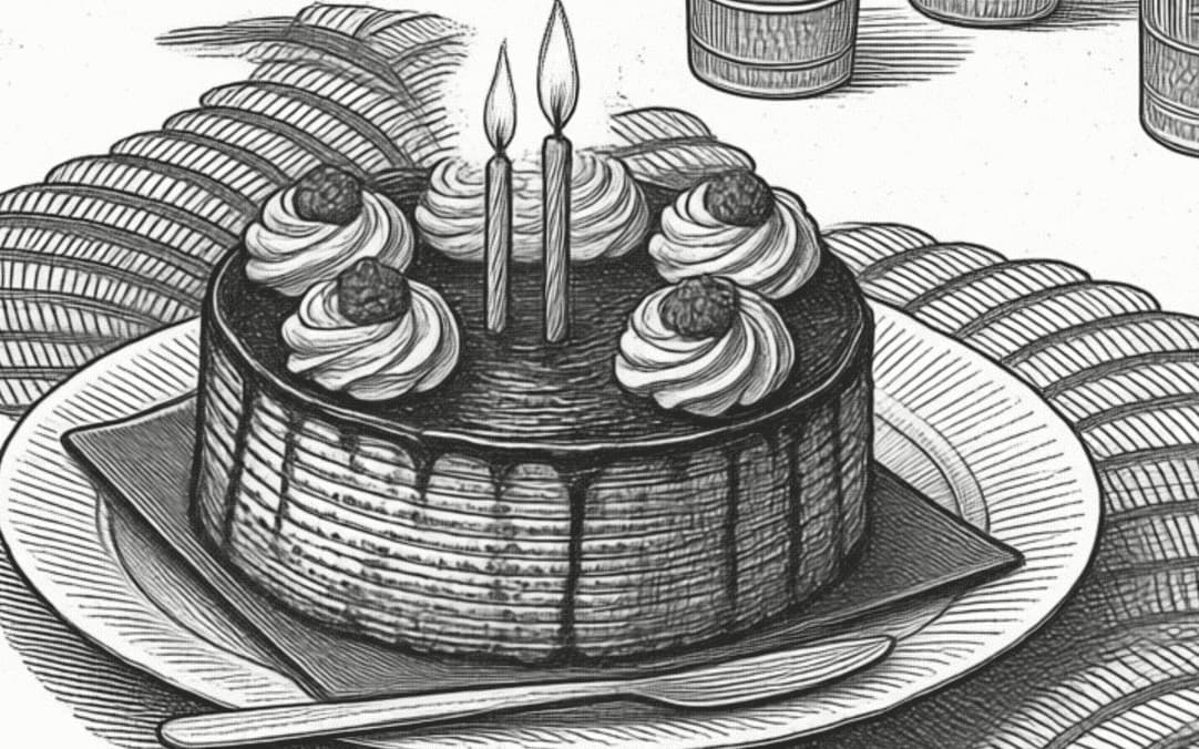 Cake sketch