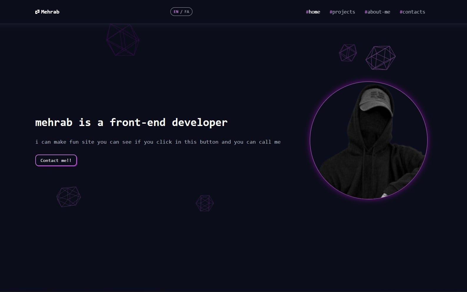 Modern 3D Portfolio Website – Responsive Developer Portfolio Template