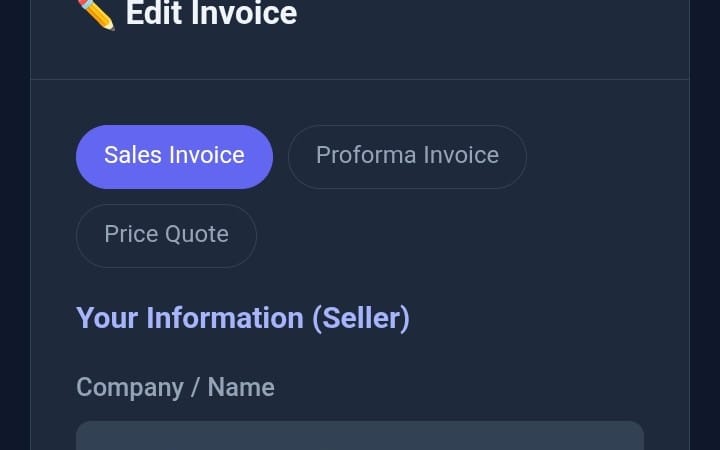 Invoice Pro – Bilingual Invoice Generator & PDF Invoice Maker
