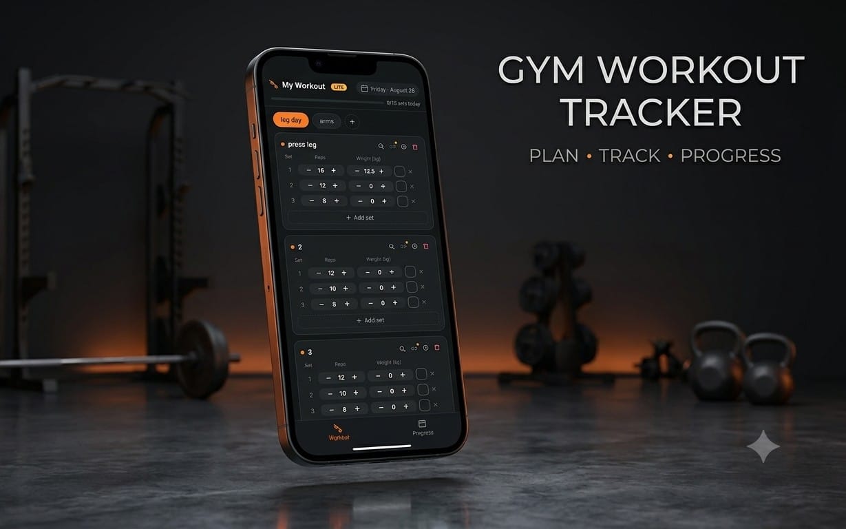 Gym Workout Tracker – Custom Workout & Progress Dashboard