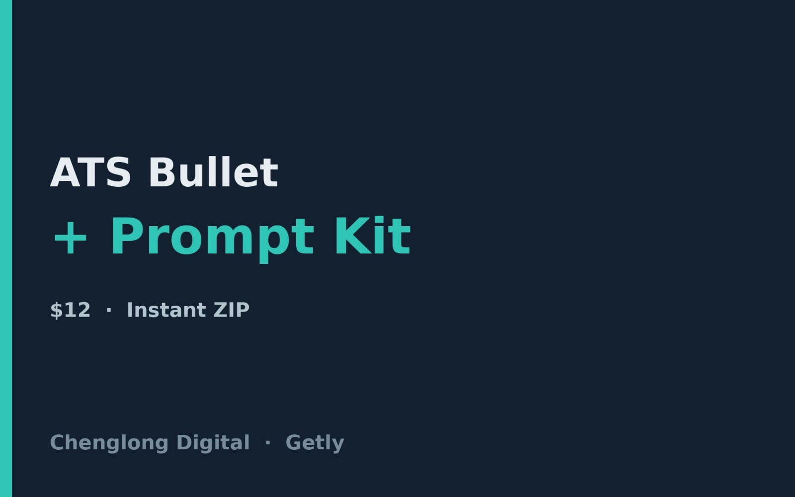 ATS Bullet + Prompt Kit