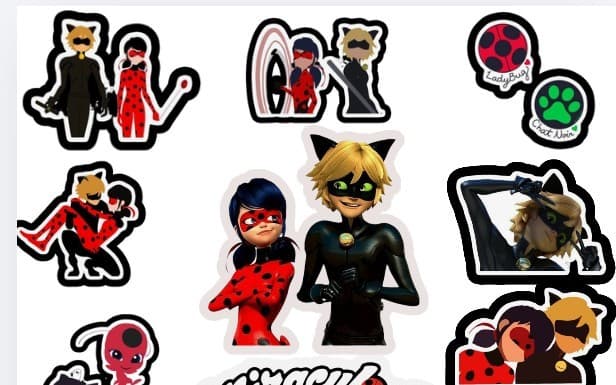 Miraculous ladybug: ladynoir stickers