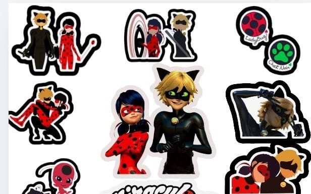 Miraculous ladybug: ladynoir Aufkleber