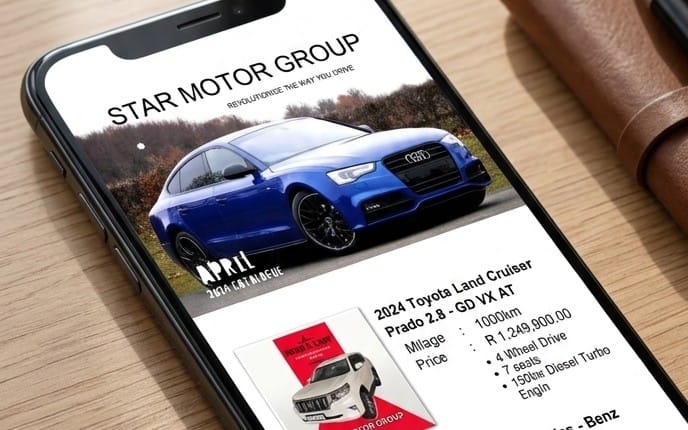 Digital Dealership Catalogue Canva Template -Fully Editable