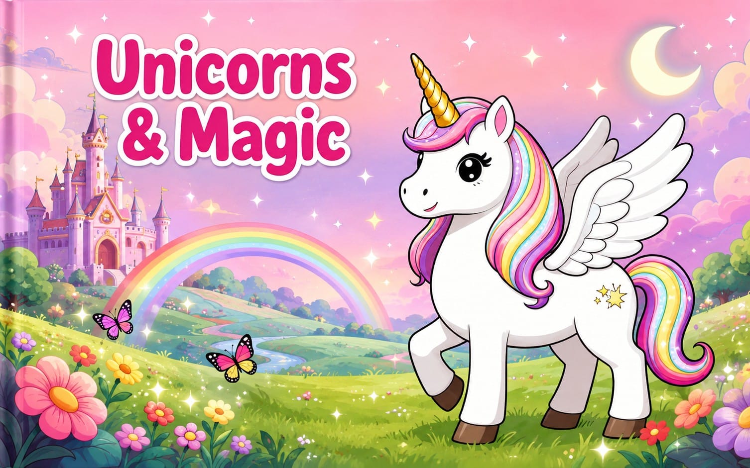 Magical Unicorn Coloring Book for Kids