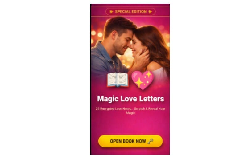 Magic Love Letters - Interactive Digital Book