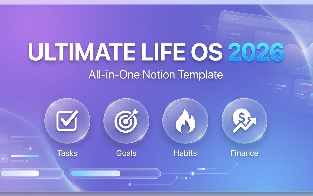 Ultimate Life OS 2026 — All-in-One Notion Template