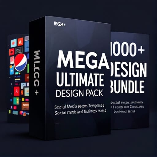 1000+ Ultimate Design Bundle | Social Media, Logos, T-Shirts & More