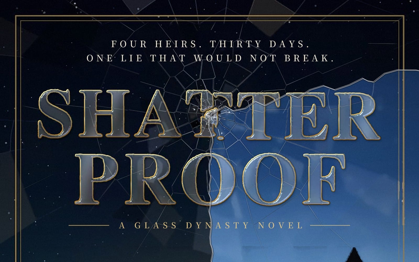 Shatterproof duology bundle cover reading Shatterproof Part 1 and 2 with starry blue galaxy design and title text