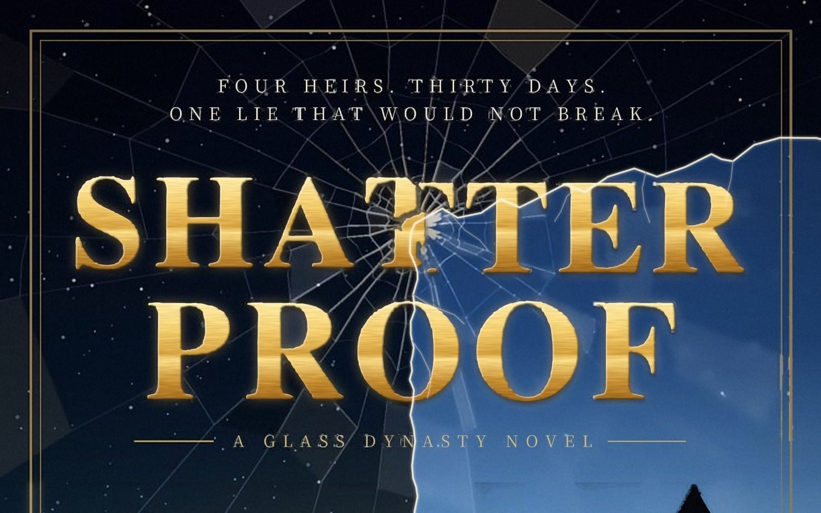 Shatterproof duology bundle cover art for Shatterproof: A Glass Dynasty Novel with cracked glass design and title text