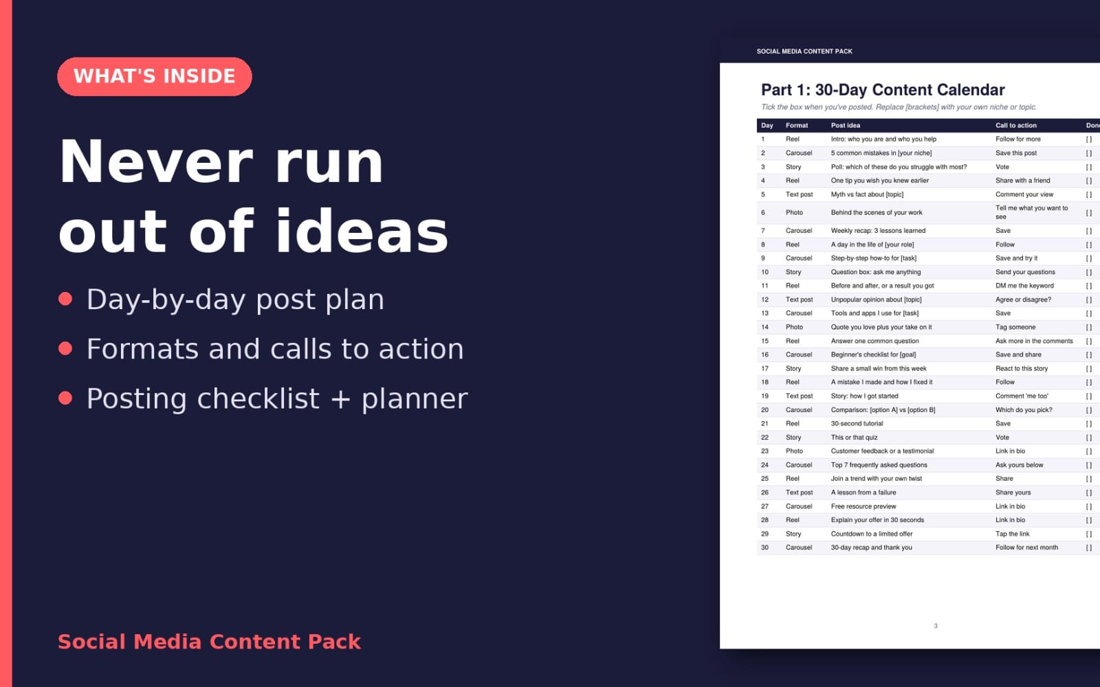 Social Media Content Pack