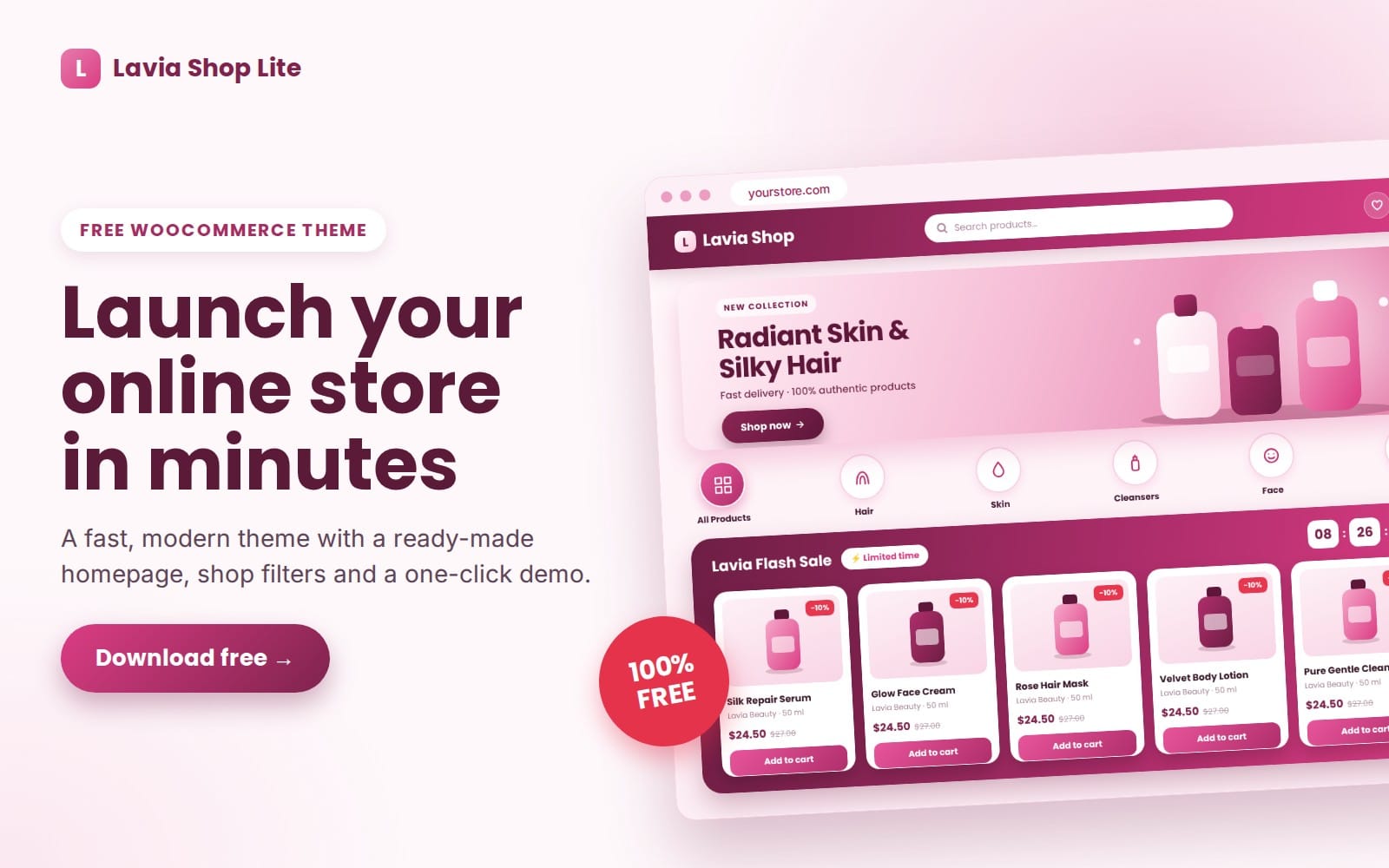 Lavia Shop Lite – Free WooCommerce Theme