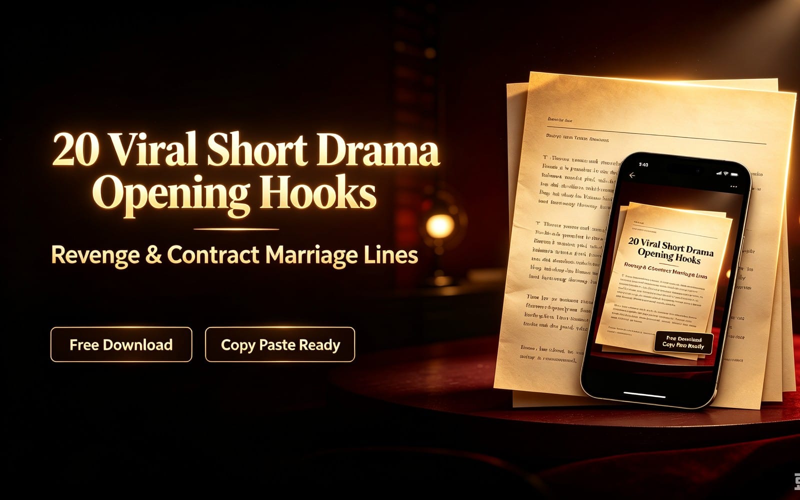 20 Viral Short Drama Opening Hooks | Viral Vertical Video Opening Lines