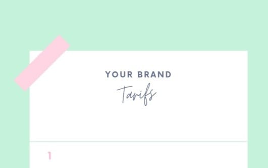 Editable Instagram Story Price List Template | Canva Tarifs