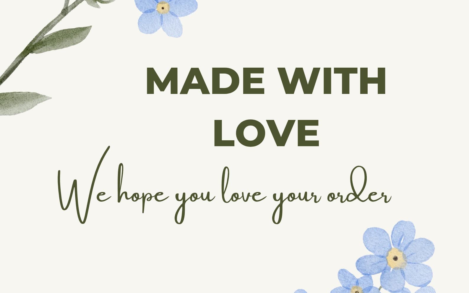 Aesthetic Floral Thank You Card Template