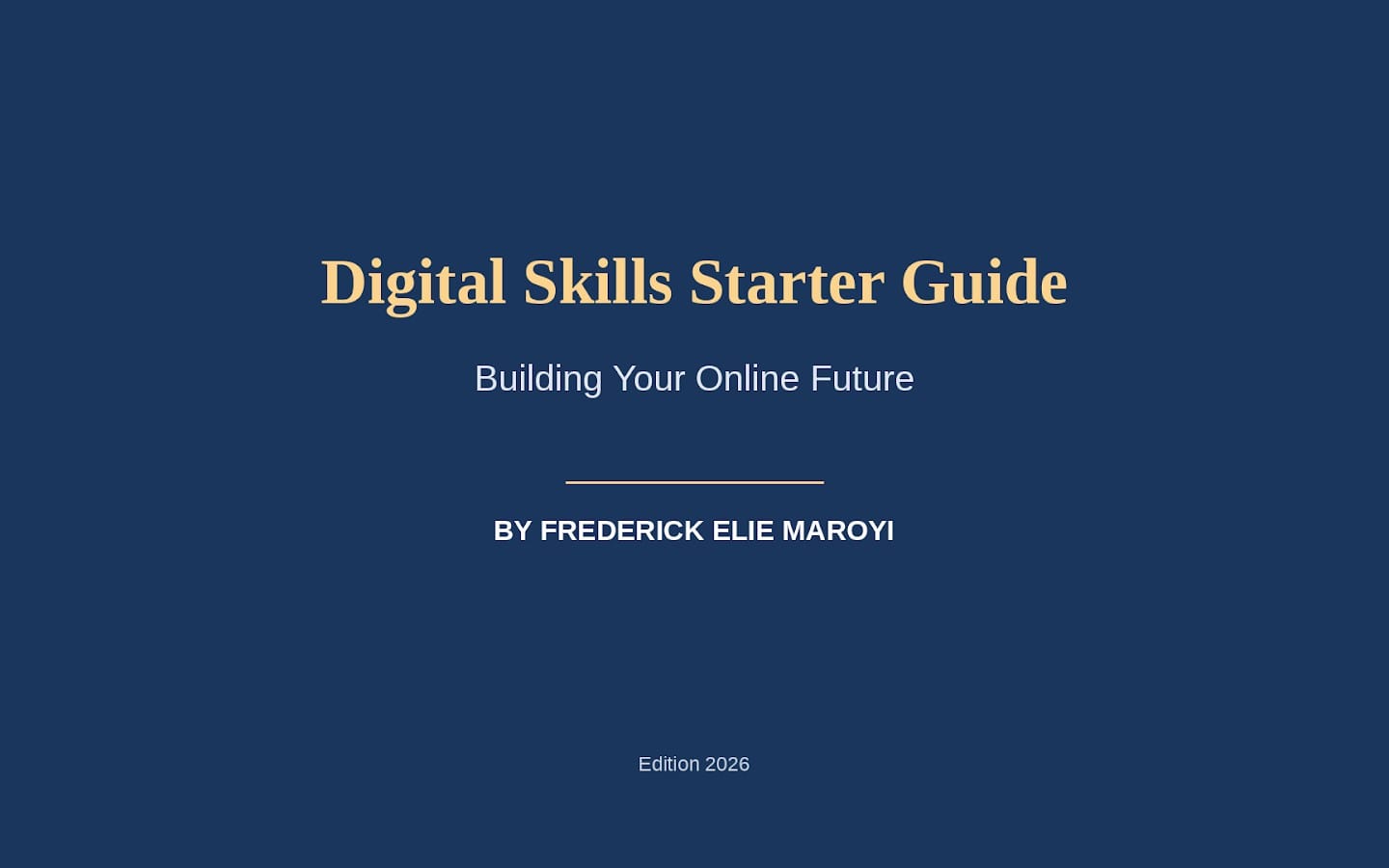 The Digital Guide to Building Online Income Skills