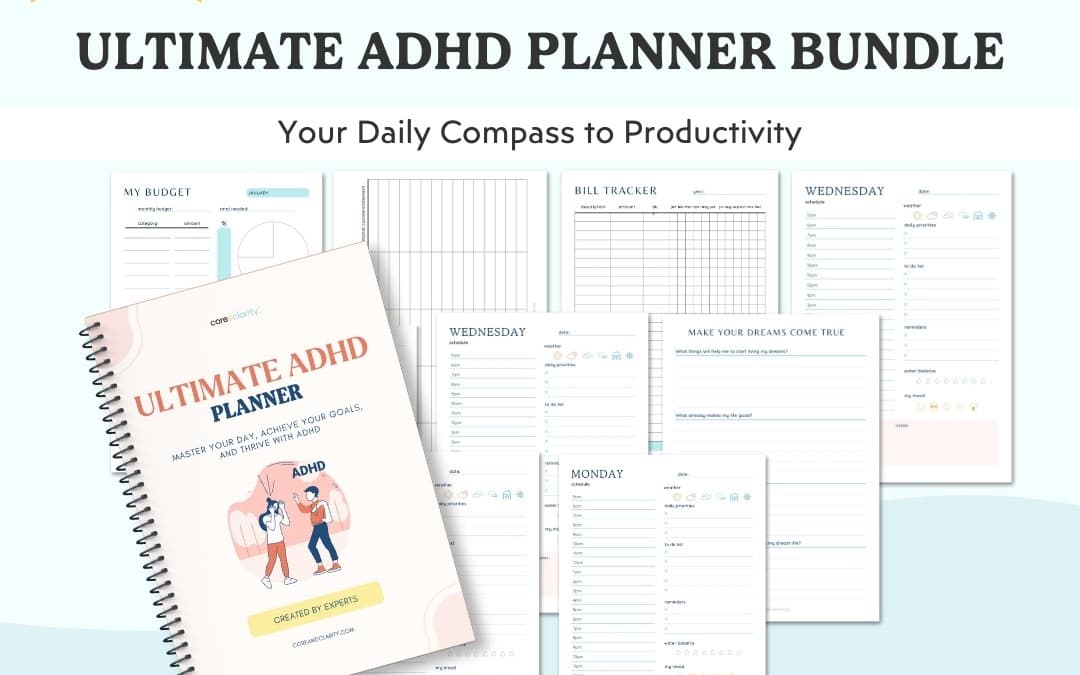 Ultimate ADHD Planner Bundle for Focus & Flow