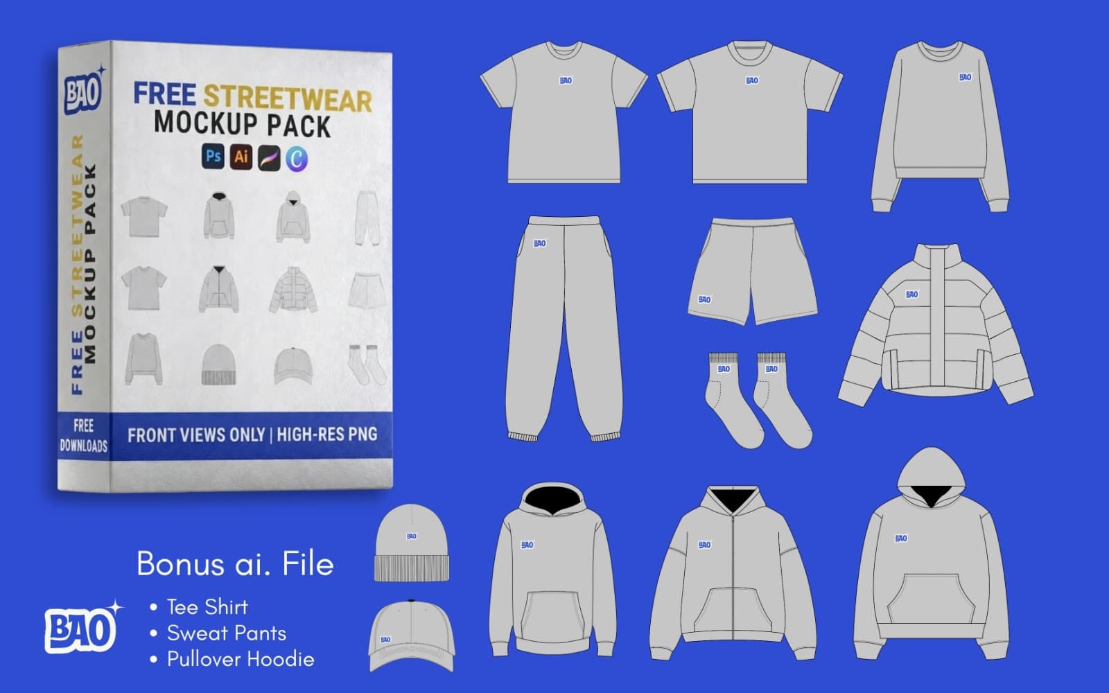 Free Streetwear Mockup Pack