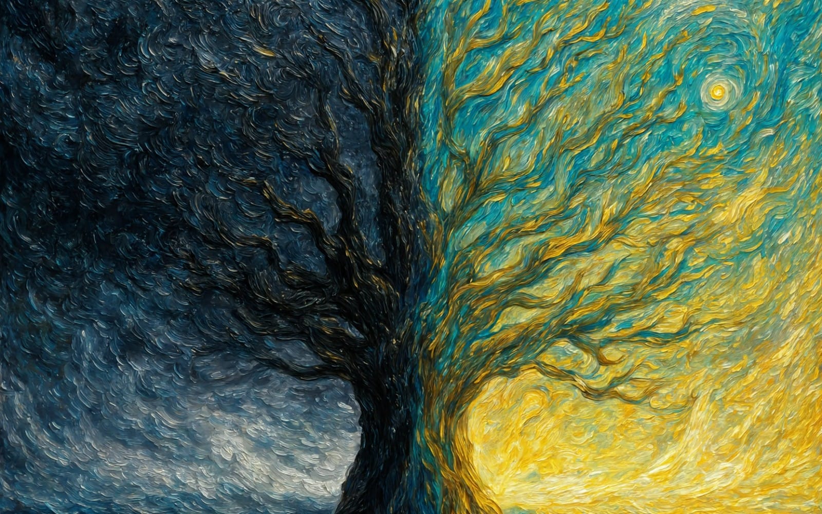 The Tree of Two Worlds