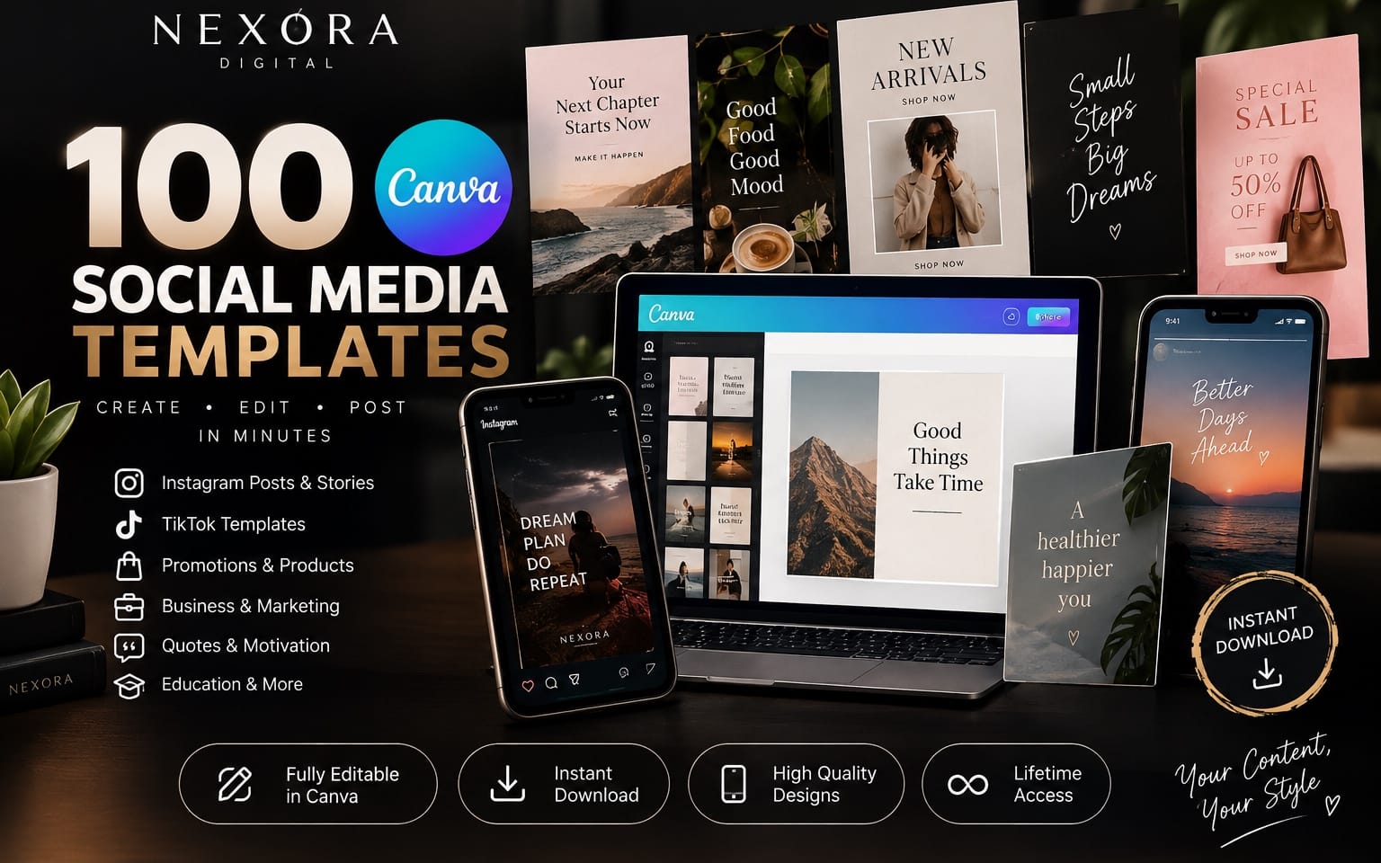 100 Canva Social Media Templates