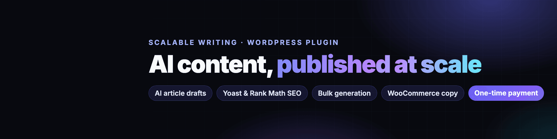 Scalable Writing store banner
