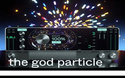 Digital audio workstation screen showing the God Particle professional VST plugin interface