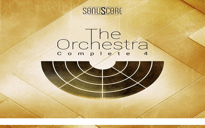 Colorful cover art for professional original music library soundtrack pack with Sonuscore Orchestra Complete 4