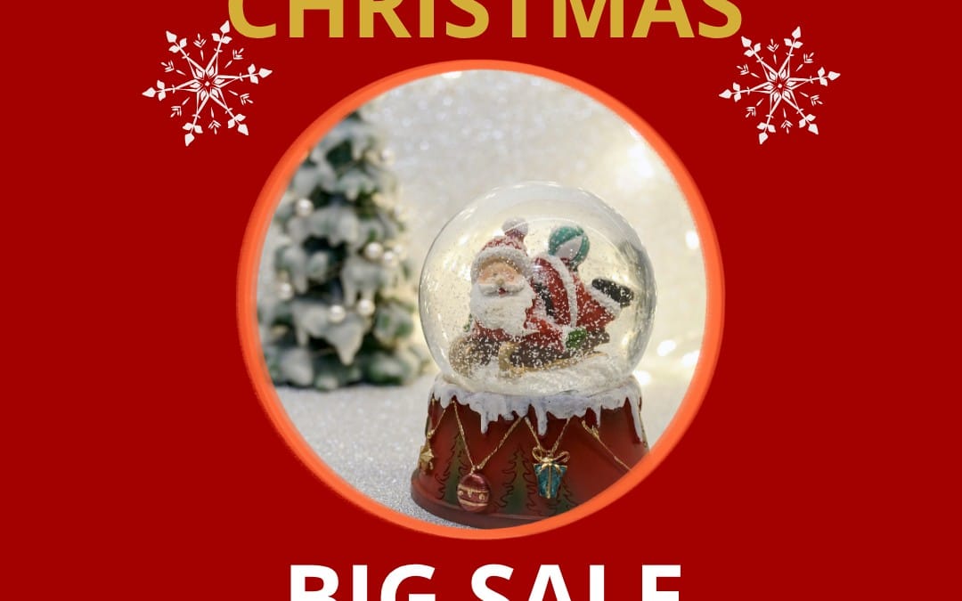 Christmas-themed Canva editable template cover featuring a snow globe Santa design and Santa notepad layout