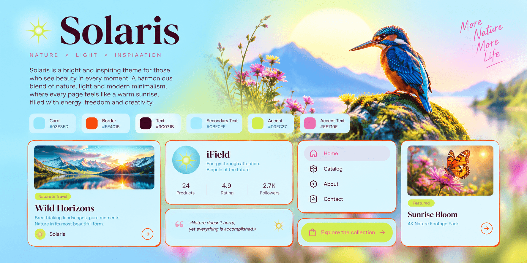 Solaris — Getly Pages theme
