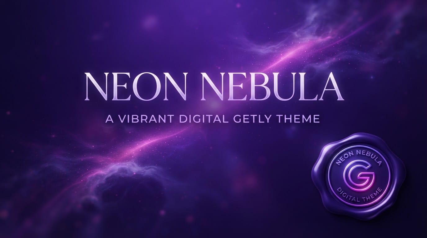 «Neon Nebula» - Getly Pages theme