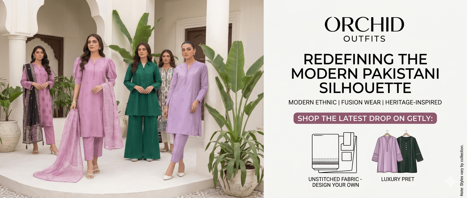 Orchid Outfits store banner