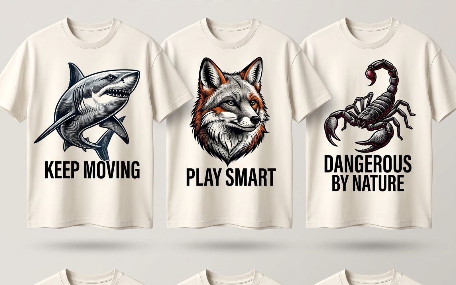 ANIMAL ATTITUDE — 12 Premium Streetwear T-Shirt Designs