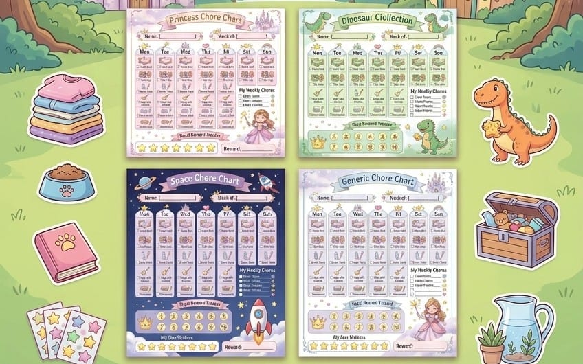 Chore Chart Random Themes