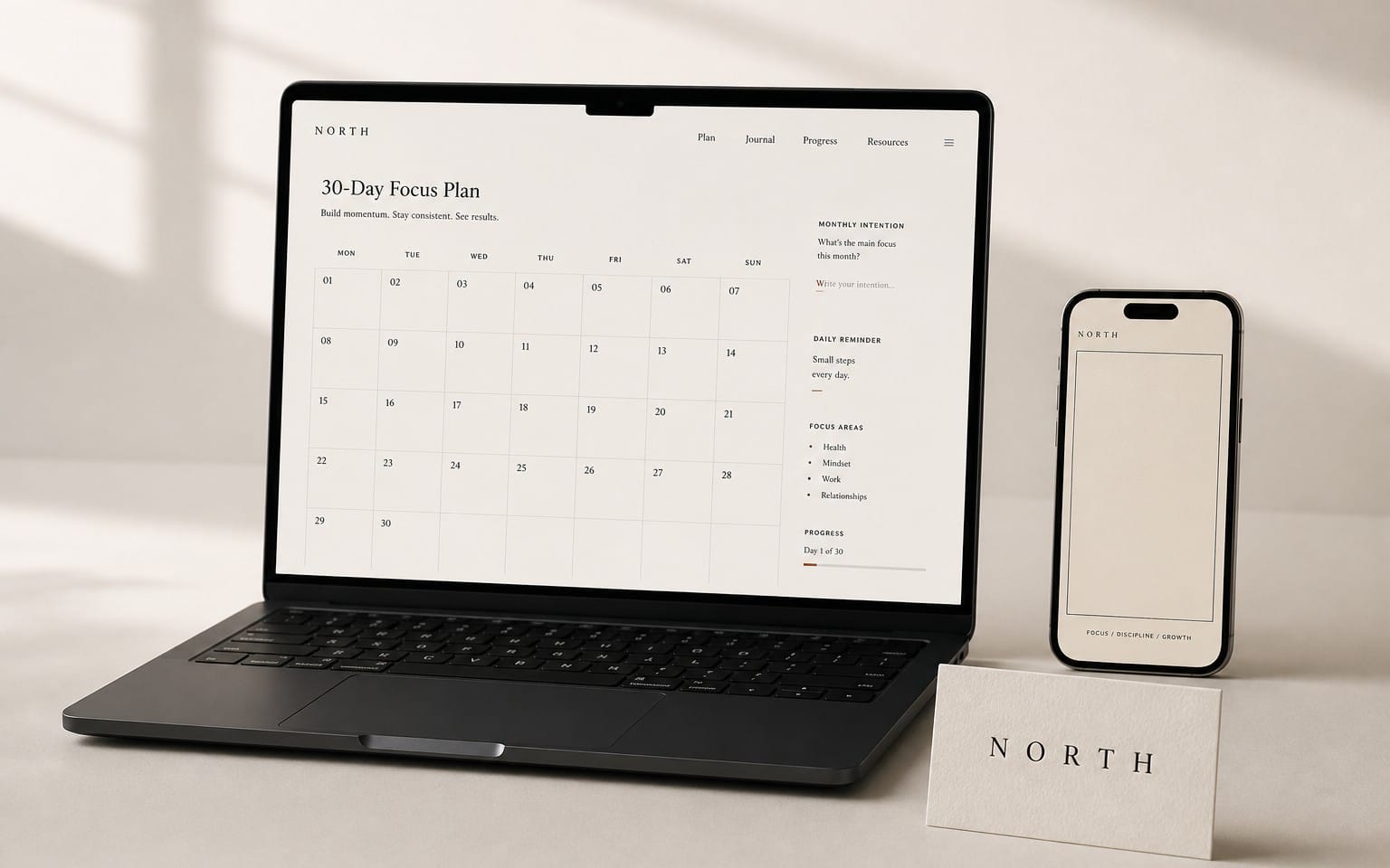 NORTH - 30-Day Content System
