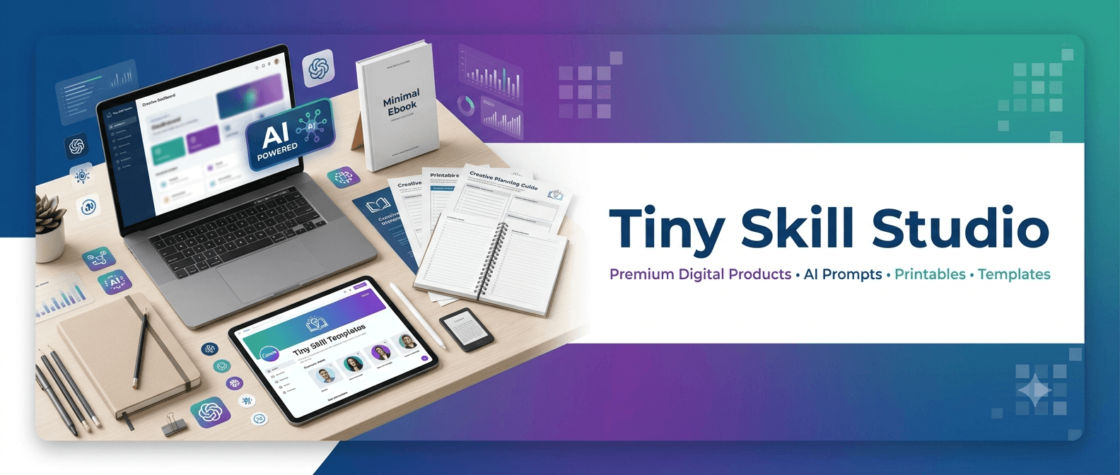 Tiny skill studio store banner