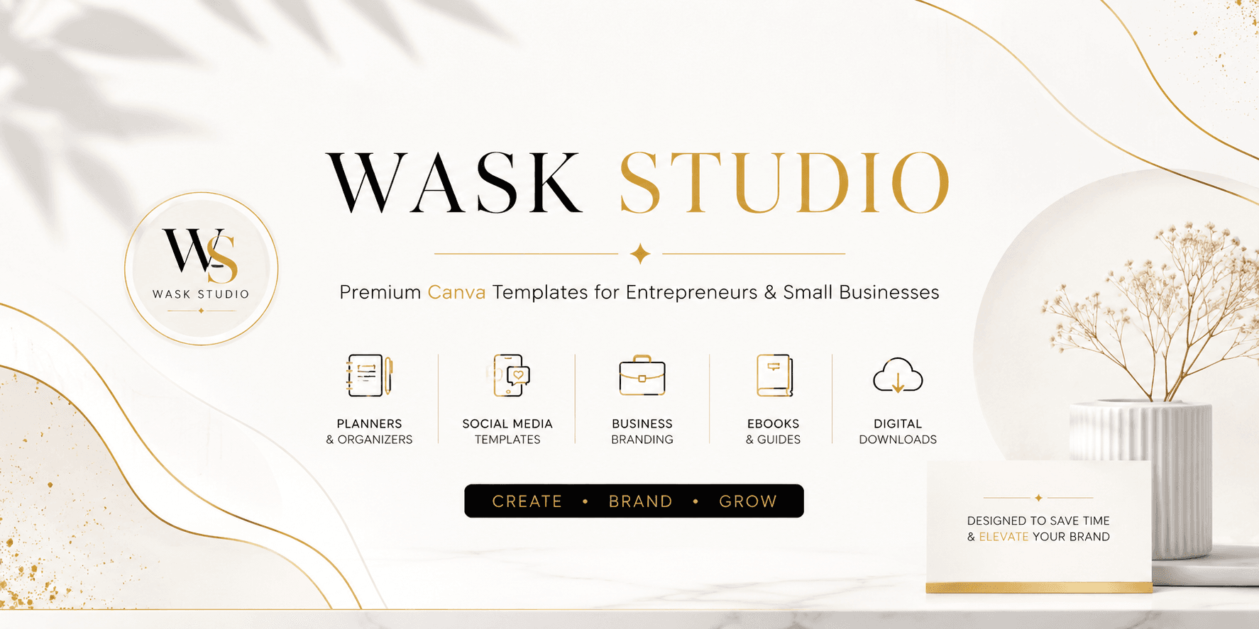 wask studio store banner