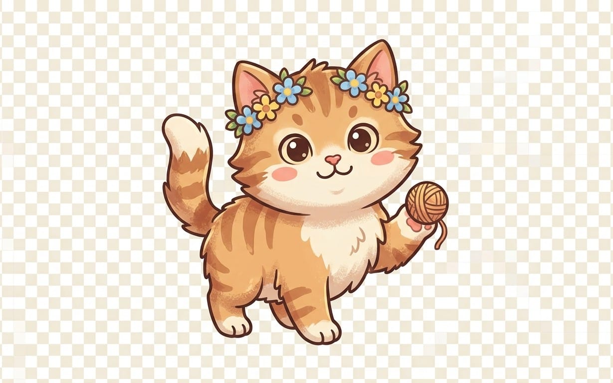 Cartoon characters with transparent background