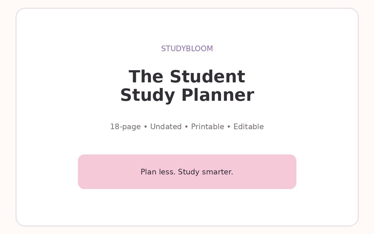 StudyBloom