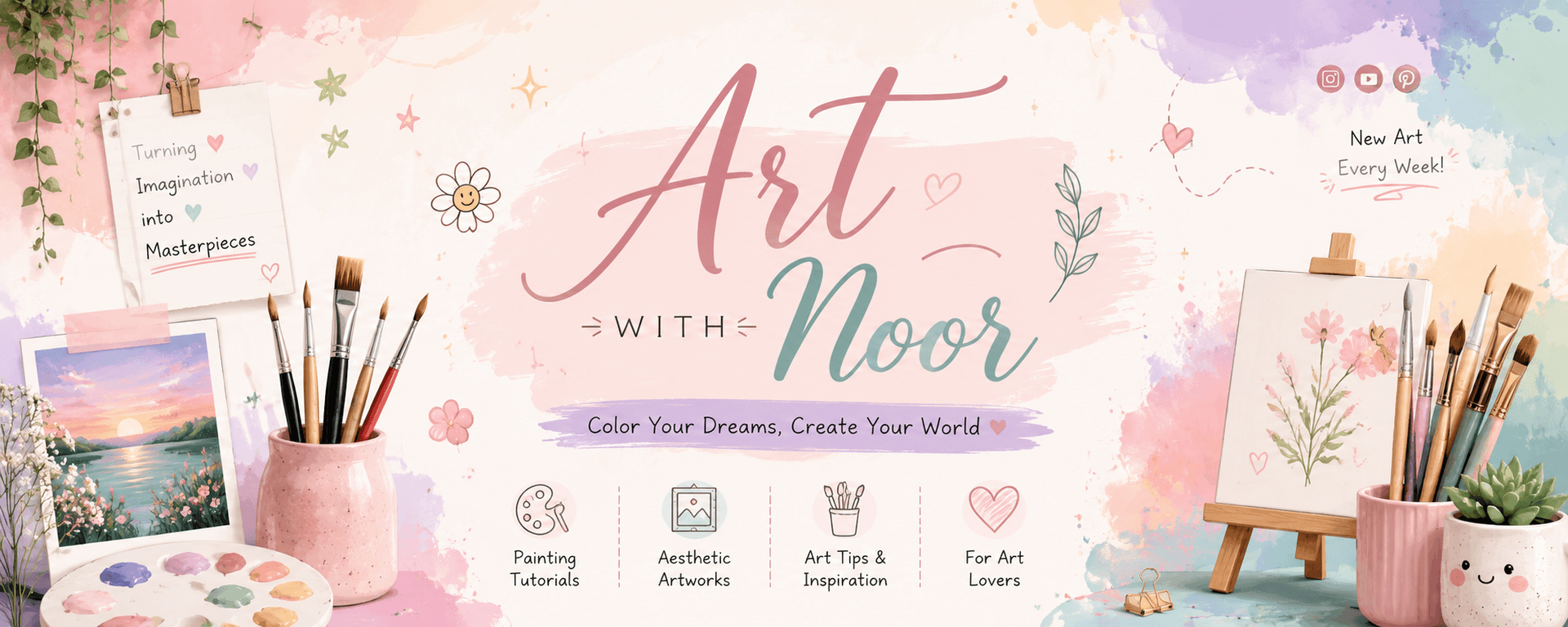 Art with Noor store banner