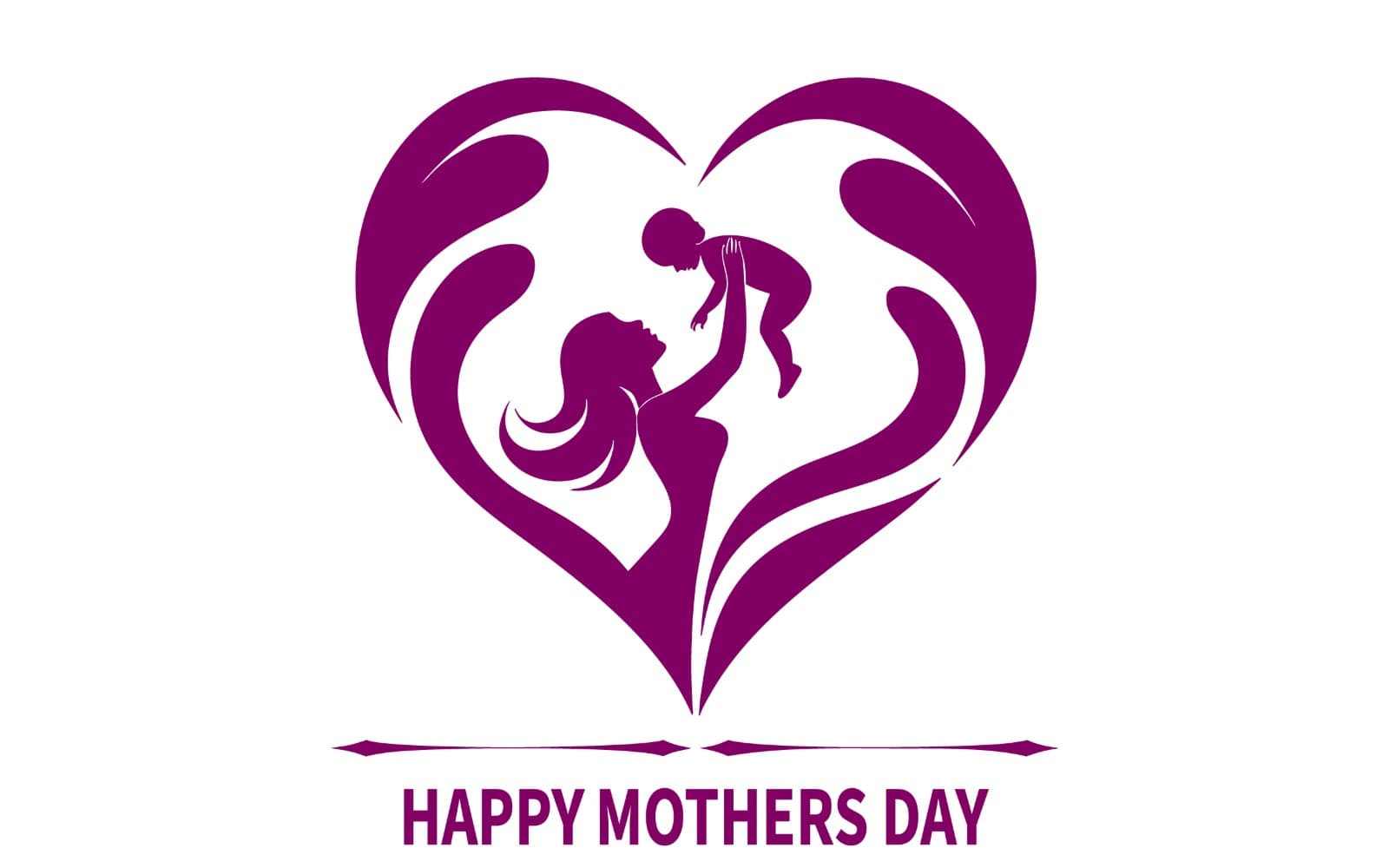 Happy Mother’s Day Love and Care Vector Illustration