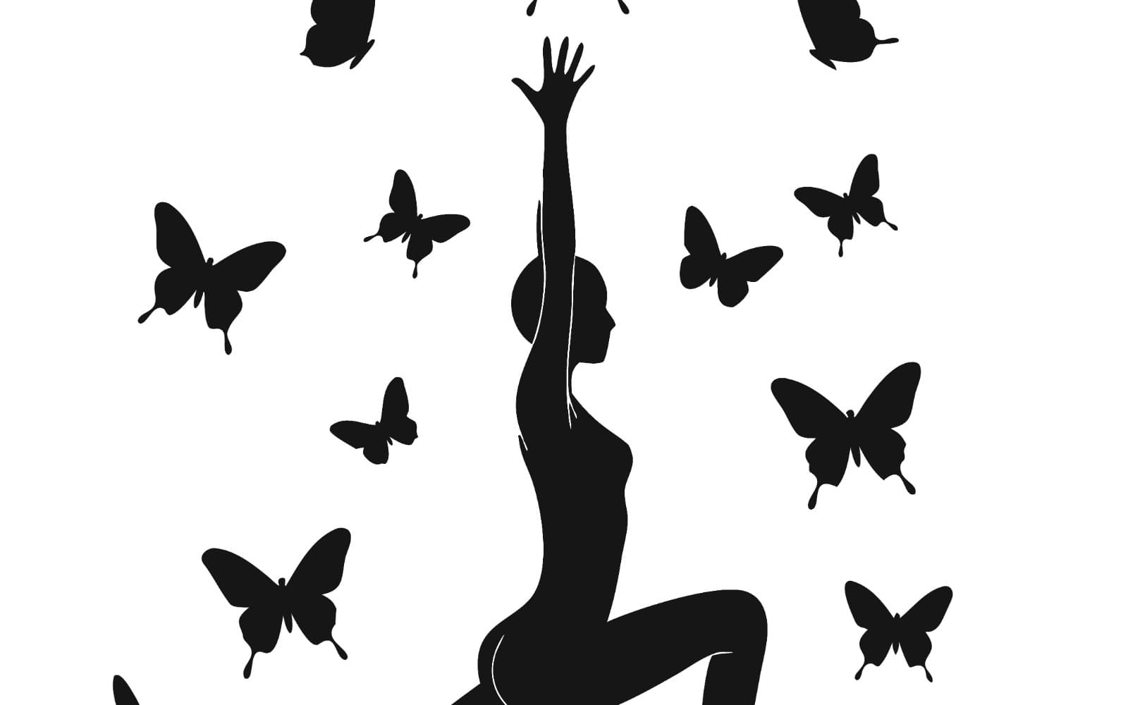 International Yoga Day Vector Illustration with Meditating Figures