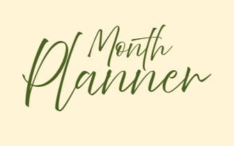 Monthly planner